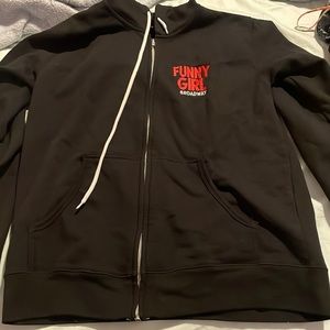 Funny Girl Broadway zip up sweatshirt. Very comfortable and light!